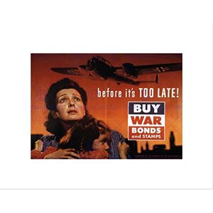 Wee Blue Coo WAR WW2 BUY BONDS LUFTWAFFE PLANE VINTAGE ADVERT FRAMED ART PRINT B12X1971 Wee Blue Coo WAR WW2 BUY BONDS LUFTWAFFE PLANE VINTAGE ADVERT FRAMED ART PRINT B12X1971