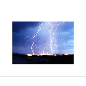 Wee Blue Coo Nature Lightning Fork Electric Storm Cool Wall Art Print Wee Blue Coo Nature Lightning Fork Electric Storm Cool Wall Art Print