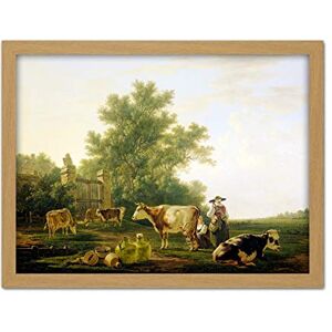 Artery8 Van Strij Milking Time Cow Landscape Painting Artwork Framed Wall Art Print 18X24 Inch Artery8 Van Strij Milking Time Cow Landscape Painting Artwork Framed Wall Art Print 18X24 Inch