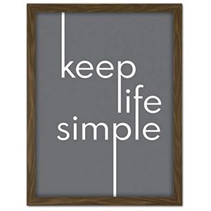 Wee Blue Coo Keep Life Simple Typography Minimalist Artwork Framed Wall Art Print 18X24 Inch Wee Blue Coo Keep Life Simple Typography Minimalist Artwork Framed Wall Art Print 18X24 Inch