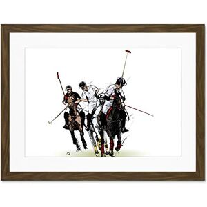 Wee Blue Coo Polo Illustration Sport Horses Large Framed Art Print Wall Poster 18x24 inch Wee Blue Coo Polo Illustration Sport Horses Large Framed Art Print Wall Poster 18x24 inch