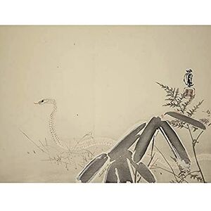 Artery8 Seiho Twelve Signs Snake Japanese Painting Unframed Wall Art Print Poster Home Decor Premium Artery8 Seiho Twelve Signs Snake Japanese Painting Unframed Wall Art Print Poster Home Decor Premium