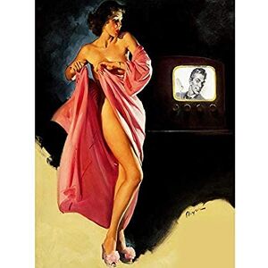 Wee Blue Coo Pin Up Girl Undressed Tv Unframed Art Print Poster Wall Decor 12X16 Inch Wee Blue Coo Pin Up Girl Undressed Tv Unframed Art Print Poster Wall Decor 12X16 Inch