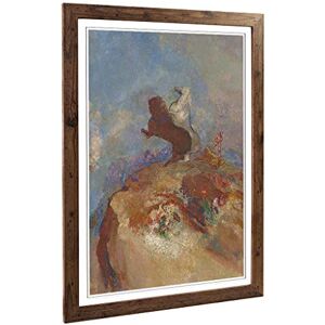 Big Box Art Framed Print of Odilon Redon Apollo Design Wall Art Picture Home Decor for Kitchen, Living, Dining Room, Lounge, Bedroom, Hallway, Office, Walnut, A2 / 24.5x18 Inch / 62x45cm Big Box Art Framed Print of Odilon Redon Apollo Design Wall Art Picture Home Decor for Kitchen, Living, Dining Room, Lounge, Bedroom, Hallway, Office, Walnut, A2 / 24.5x18 Inch / 62x45cm