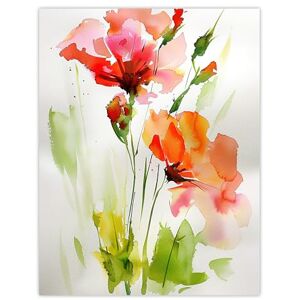 Artery8 Abstract Flowers Red Green Watercolour Painting Living Room Large Wall Art Poster Print Thick Paper 18X24 Inch Artery8 Abstract Flowers Red Green Watercolour Painting Living Room Large Wall Art Poster Print Thick Paper 18X24 Inch