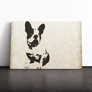 Big Box Art Canvas Print Wall French Bulldog Dog Art Mounted and Stretched Box Frame Picture Home Decor for Kitchen, Living, Dining Room, Bedroom, Hallway, Multi-Colour, 30x20 Inch Big Box Art Canvas Print Wall French Bulldog Dog Art Mounted and Stretched Box Frame Picture Home Decor for Kitchen, Living, Dining Room, Bedroom, Hallway, Multi-Colour, 30x20 Inch
