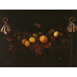 Artery8 Borman Festoon of Fruits Still Life Painting Unframed Wall Art Print Poster Home Decor Premium Artery8 Borman Festoon of Fruits Still Life Painting Unframed Wall Art Print Poster Home Decor Premium
