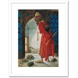 Wee Blue Coo Painting Osman Hamdi Bey Tortoise Trainer Old Master Framed Wall Art Print Wee Blue Coo Painting Osman Hamdi Bey Tortoise Trainer Old Master Framed Wall Art Print