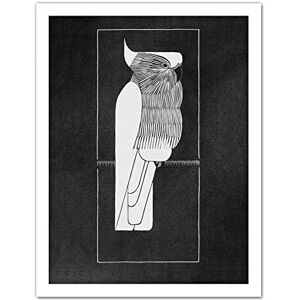 Artery8 Samuel Jessurun De Mesquita Picture Crown Cockatoo Artwork Framed Wall Art Print 18X24 Inch Artery8 Samuel Jessurun De Mesquita Picture Crown Cockatoo Artwork Framed Wall Art Print 18X24 Inch