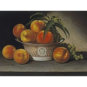 Fine Art Prints Raphaelle Peale Stillleben mit Pfirsichen Kunstdruck auf Leinwand, Premium-Wanddekoration, Poster Fine Art Prints Raphaelle Peale Stillleben mit Pfirsichen Kunstdruck auf Leinwand, Premium-Wanddekoration, Poster