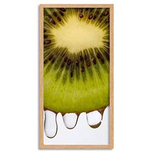 Wee Blue Coo Kiwi Fruit Slice Long Panel Framed Wall Art Print Wee Blue Coo Kiwi Fruit Slice Long Panel Framed Wall Art Print