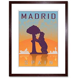 Wee Blue Coo TRAVEL MADRID SPAIN BEAR MADRONO TREE CITY SYMBOL FRAMED PRINT F97X7089 Wee Blue Coo TRAVEL MADRID SPAIN BEAR MADRONO TREE CITY SYMBOL FRAMED PRINT F97X7089