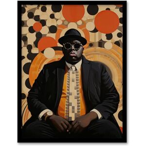 Wee Blue Coo BIG Hypnosis Circles Hip Hop Music Portrait Artwork Framed Wall Art Print A4 Wee Blue Coo BIG Hypnosis Circles Hip Hop Music Portrait Artwork Framed Wall Art Print A4