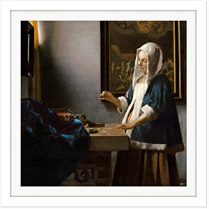Fine Art Prints Johannes Vermeer Woman Holding A Balance Square Wooden Framed Wall Art Print Picture 16X16 Inch Fine Art Prints Johannes Vermeer Woman Holding A Balance Square Wooden Framed Wall Art Print Picture 16X16 Inch