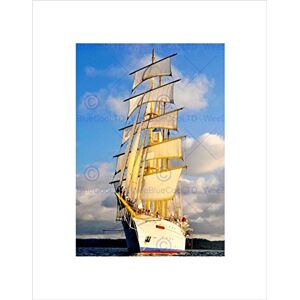 Wee Blue Coo Travel Ship Boat Tall Mast Sail Sea Nautical Rigging Wall Art Print Wee Blue Coo Travel Ship Boat Tall Mast Sail Sea Nautical Rigging Wall Art Print