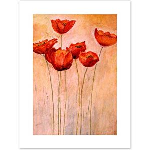 Fine Art Prints Flower Red Poppies Painting Art Print Canvas Premium Wall Decor Poster Fine Art Prints Flower Red Poppies Painting Art Print Canvas Premium Wall Decor Poster