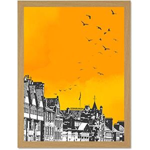 Wee Blue Coo Rooftop Birds Edinburgh 18x24 Large Framed Art Print Poster Wall Decor 18x24 inch Wee Blue Coo Rooftop Birds Edinburgh 18x24 Large Framed Art Print Poster Wall Decor 18x24 inch