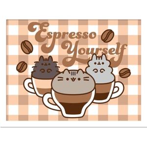 Pyramid Pusheen Espresso Yourself Collector's Framed Wall Art Print, 30cm x 40cm, Great for Adding Charm to Any Space, One Size Pyramid Pusheen Espresso Yourself Collector's Framed Wall Art Print, 30cm x 40cm, Great for Adding Charm to Any Space, One Size
