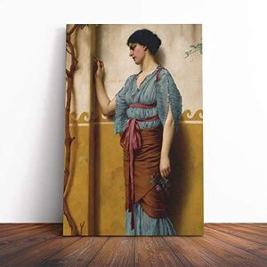 Big Box Art Canvas Print Wall Art John William Godward The Trysting Place Mounted & Stretched Framed Picture Home Decor for Kitchen, Living Room, Bedroom, Hallway, Multi-Colour, 20x14 Inch Big Box Art Canvas Print Wall Art John William Godward The Trysting Place Mounted & Stretched Framed Picture Home Decor for Kitchen, Living Room, Bedroom, Hallway, Multi-Colour, 20x14 Inch