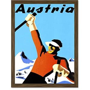 Wee Blue Coo Travel Tourism Winter Sport Ski Snow Alpine Austria Art Large Framed Art Print Poster Wall Decor 18x24 inch Wee Blue Coo Travel Tourism Winter Sport Ski Snow Alpine Austria Art Large Framed Art Print Poster Wall Decor 18x24 inch