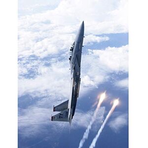 Fine Art Prints Allen Military USA F-15D Fighter Jet Flares Foto Premium Wall Art Leinwand Druck 45,7 x 61 cm Fine Art Prints Allen Military USA F-15D Fighter Jet Flares Foto Premium Wall Art Leinwand Druck 45,7 x 61 cm