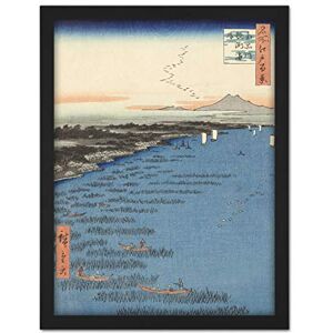 Artery8 Hiroshige The Coast At Samezu In South Shinagawa Artwork Framed Wall Art Print 18X24 Inch Artery8 Hiroshige The Coast At Samezu In South Shinagawa Artwork Framed Wall Art Print 18X24 Inch