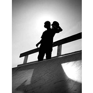 Wee Blue Coo Photography Sport Skateboarding Skater Silhouette Black Art Print Poster Wall Decor 12X16 Inch Wee Blue Coo Photography Sport Skateboarding Skater Silhouette Black Art Print Poster Wall Decor 12X16 Inch