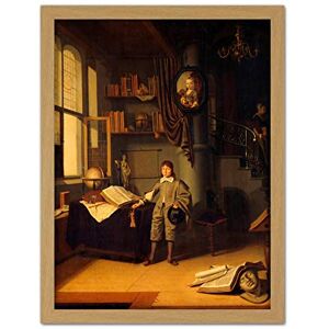 Artery8 Van Gaesbeeck Young Man In A Study Painting Artwork Framed Wall Art Print 18X24 Inch Artery8 Van Gaesbeeck Young Man In A Study Painting Artwork Framed Wall Art Print 18X24 Inch