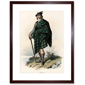 Wee Blue Coo Painting Highland Clan Scotland Tartan Macleod Picture Framed Wall Art Print Wee Blue Coo Painting Highland Clan Scotland Tartan Macleod Picture Framed Wall Art Print
