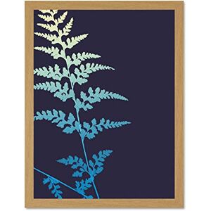 Wee Blue Coo Bright Fern Illustration - 18x24 in - Framed Art Print Wee Blue Coo Bright Fern Illustration - 18x24 in - Framed Art Print