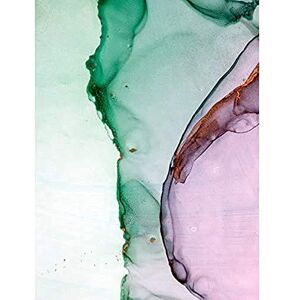 Wee Blue Coo Abstract Paint With Green Pink Art Print Canvas Premium Wall Decor Poster Wee Blue Coo Abstract Paint With Green Pink Art Print Canvas Premium Wall Decor Poster