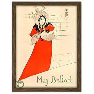 Artery8 Toulouse-Lautrec Irish Singer May Belfort Painting Artwork Framed Wall Art Print 18X24 Inch Artery8 Toulouse-Lautrec Irish Singer May Belfort Painting Artwork Framed Wall Art Print 18X24 Inch