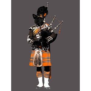 Wee Blue Coo Scottish Piper Terrier Orange Kilt Art Print Poster Wall Decor 12X16 Inch Wee Blue Coo Scottish Piper Terrier Orange Kilt Art Print Poster Wall Decor 12X16 Inch