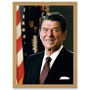 Artery8 Official Portrait US President Ronald Reagan Photo Artwork Framed Wall Art Print A4 Artery8 Official Portrait US President Ronald Reagan Photo Artwork Framed Wall Art Print A4
