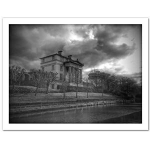 Fine Art Prints Koumu London Regent Canal House Mansion Black White Moody Storm Photo Large Framed Art Print Poster Wall Decor 18x24 in Fine Art Prints Koumu London Regent Canal House Mansion Black White Moody Storm Photo Large Framed Art Print Poster Wall Decor 18x24 in