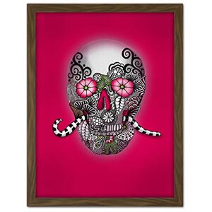 Artery8 Abstract Mexican Day Of Dead Skull Painting Artwork Framed Wall Art Print 18X24 Inch Artery8 Abstract Mexican Day Of Dead Skull Painting Artwork Framed Wall Art Print 18X24 Inch