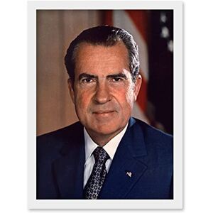 Artery8 US President Richard Nixon Portrait Photo Artwork Framed Wall Art Print A4 Artery8 US President Richard Nixon Portrait Photo Artwork Framed Wall Art Print A4