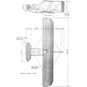 Artery8 Wright Brothers Glider Technical 1909 Drawing Unframed Wall Art Print Poster Home Decor Premium Artery8 Wright Brothers Glider Technical 1909 Drawing Unframed Wall Art Print Poster Home Decor Premium