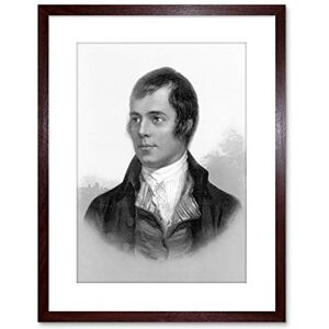 Wee Blue Coo 9x7 '' PORTRAIT OF ROBERT BURNS AYR SCOTLAND OLD BW FRAMED ART PRINT F97X901 Wee Blue Coo 9x7 '' PORTRAIT OF ROBERT BURNS AYR SCOTLAND OLD BW FRAMED ART PRINT F97X901