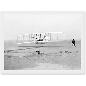 Artery8 Daniels First Flight Wright Brothers 1903 Photo Aviation Artwork Framed Wall Art Print A4 Artery8 Daniels First Flight Wright Brothers 1903 Photo Aviation Artwork Framed Wall Art Print A4