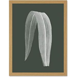 Wee Blue Coo Botanics Hunter Folded Leaf Large Light Oak Framed Art Print Wall Poster 18x24 inch Wee Blue Coo Botanics Hunter Folded Leaf Large Light Oak Framed Art Print Wall Poster 18x24 inch