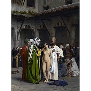 Artery8 Jean Leon Gerome Slave Market Painting Art Print Canvas Premium Wall Decor Poster Mural Artery8 Jean Leon Gerome Slave Market Painting Art Print Canvas Premium Wall Decor Poster Mural