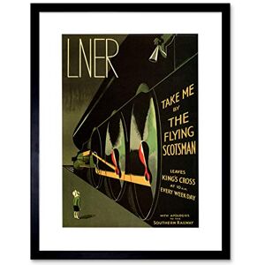 Wee Blue Coo Lner Railway Flying Scotsman UK Locomotive Ad Picture Framed Wall Art Print Wee Blue Coo Lner Railway Flying Scotsman UK Locomotive Ad Picture Framed Wall Art Print
