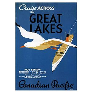 Wee Blue Coo Travel Great Lakes Canada Ship Boat Picture Wall Art Print Wee Blue Coo Travel Great Lakes Canada Ship Boat Picture Wall Art Print