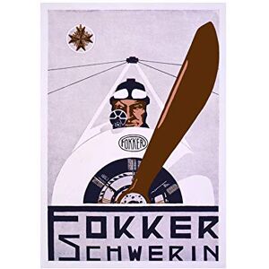 Wee Blue Coo Vintage Ad Air Force Fokker Schwerin Fighter Plane Wall Art Print Wee Blue Coo Vintage Ad Air Force Fokker Schwerin Fighter Plane Wall Art Print