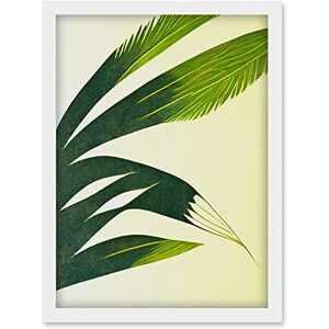 Doppelganger33 LTD Modern Abstract Fan Palm Tree Leaf Illustration Artwork Framed Wall Art Print A4 Doppelganger33 LTD Modern Abstract Fan Palm Tree Leaf Illustration Artwork Framed Wall Art Print A4