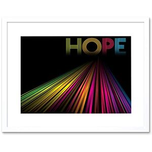 Wee Blue Coo Hope Colourful Quote Motivation Typography Quality Framed Wall Art Print Wee Blue Coo Hope Colourful Quote Motivation Typography Quality Framed Wall Art Print