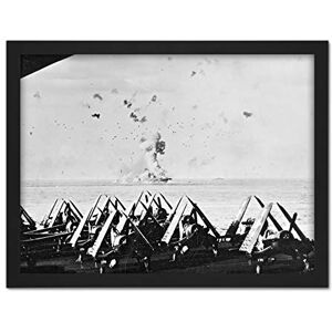 Fine Art Prints War WWII USA USS Enterprise Kamikaze Attack 1945 Photo Artwork Framed Wall Art Print 18X24 Inch Fine Art Prints War WWII USA USS Enterprise Kamikaze Attack 1945 Photo Artwork Framed Wall Art Print 18X24 Inch