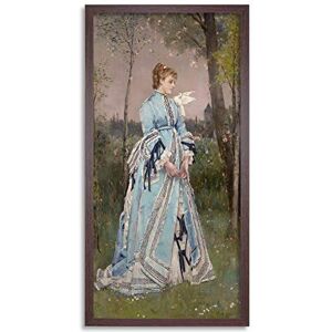 Artery8 Alfred Stevens Spring 1877 Painting Framed Wall Art Print Long 25X12 Inch Artery8 Alfred Stevens Spring 1877 Painting Framed Wall Art Print Long 25X12 Inch
