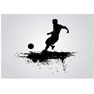 Wee Blue Coo Sport Football Soccer Silhouette Splash Black Wall Art Print Wee Blue Coo Sport Football Soccer Silhouette Splash Black Wall Art Print